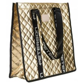  Peterson steppelt, női arany színű válltáska, shopper 42×41,5 cm