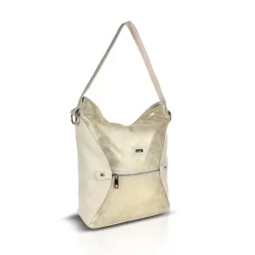   Zellia Td25001 Monaco bézs-arany női válltáska 35 x 29 x 12 cm