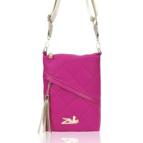   Zellia steppelt magenta női oldaltáska, crossbody 26 x 18 cm