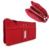 Zellia Hz-127 D217 - 2181D  piros női pénztárca 17,5 x 9,5 x 4 cm