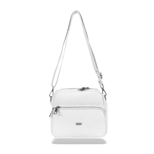 Zellia Zvn24010 fehér lakk női oldaltáska 22 x 18 x 9 cm