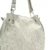 Zellia ZLB393 női válltáska krémszín, oldalpántal 30 x 29 x 12 cm
