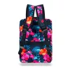 Zellia Hz-104 D1013 trópusi virág mintás WizzAir Ryanair kézipoggyász hátizsák vízlepergetős 40 x 25 x 20 cm