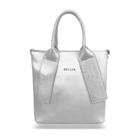 Zellia H728  női ezüst kézitáska 26 x 25 x 14 cm