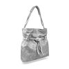 Zellia C156  női szürke ocelot mintás válltáska 38 x 35 x 12 cm 