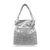 Zellia C156  női szürke ocelot mintás válltáska 38 x 35 x 12 cm 