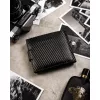 Peterson fekete férfi bőr pénztárca kulcstartóval, RFID 13×10 cm