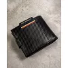 Peterson fekete férfi bőr pénztárca kulcstartóval, RFID 13×10 cm
