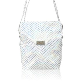   Zellia Zvn22004 női fehér, hologrammos oldaltáska 21 x 18 x 6 cm 