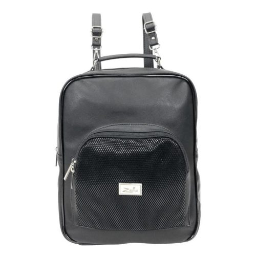 Zellia Zvn22028 női fekete matt hátizsák laptoptartóval 34 x 29 x 9 cm