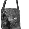 Zellia Zvn22004 fekete csillogó női oldaltáska 21 x 18 x 6 cm
