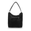 Zellia fekete- párduc mintás női válltáska, crossbody 24156  30 x 28 x 11 cm