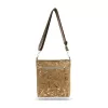 Zellia Zlb274 női taupe- arany márványos mintázatú oldaltáska 28 x 26 x 6 cm