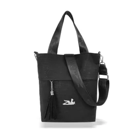   Zellia 21020 fekete női válltáska, oldalpántal 30 x 28 x 8 cm