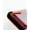 Peterson átkapcsos, sötétpiros női lakk bőr pénztárca RFID 16,5×9 cm