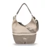 Zellia 21066 taupe női válltáska, oldaltáska 40 x 30 x 15 cm