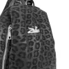Zellia 24147 fekete-párduc mintás női válltáska 32 x 29 x 13 cm