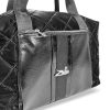 Zellia 24128 fekete női, steppelt sporttáska 40 x 30 x 19 cm