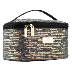   Peterson Ptn Kos-Da-18-3545 fekete flitteres női kozmetikai táska 21 x 14 x 12 cm
