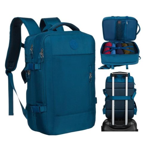 Peterson Ptn 24421-5104 több funkciós kék hátitáska, utazótáska 45 X 30 X 25 Cm