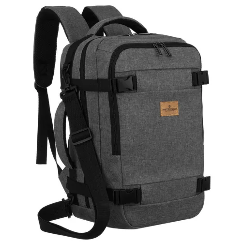 Peterson Ptn Sikorka-6484 szürke hátizsák - WizzAir, Ryanair kézipoggyász 40 x 25 x 20 cm