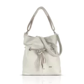   Zellia C156 bézs női vödörtáska, válltáska 38 x 35 x 12 cm