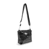 Zellia Zvn24011 krokodilbőr mintás, lakkbőr női oldaltáska, crossbody 22 x 18 x 9 cm