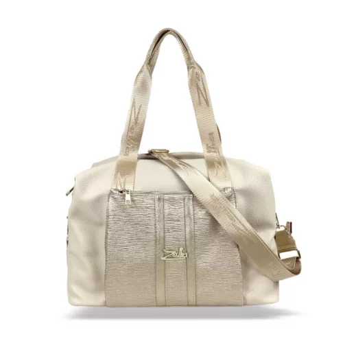 Zellia 24128 bézs-arany női sporttáska 40 x 30 x 19 cm