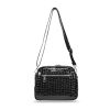 Zellia Zvn24010 fekete női krokodil mintás oldaltáska 22 x 18 x 9 cm