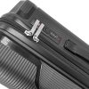 Zellia fekete 3 db-os, keményfalú bőrönd szett 55-65-75 cm