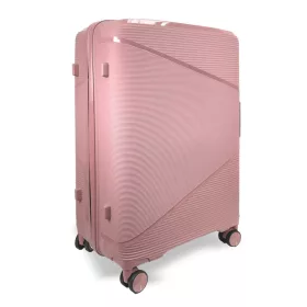   Zellia rosegold nagyméretű, keményfalú bőrönd 75 x 50 x 30 cm