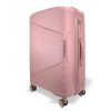 Zellia rosegold közepes méretű, keményfalú bőrönd 65 x 44 x 25 cm