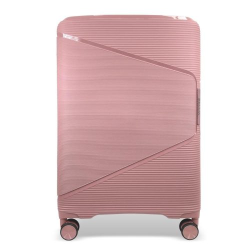 Zellia rosegold keményfalú bőrönd, Ryanair, Wizz Air kabinbőrönd 55 x 40 cm