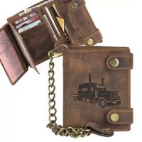 Motívumos bőr pénztárca